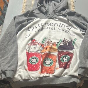 Gray Catpuccino Hoodie